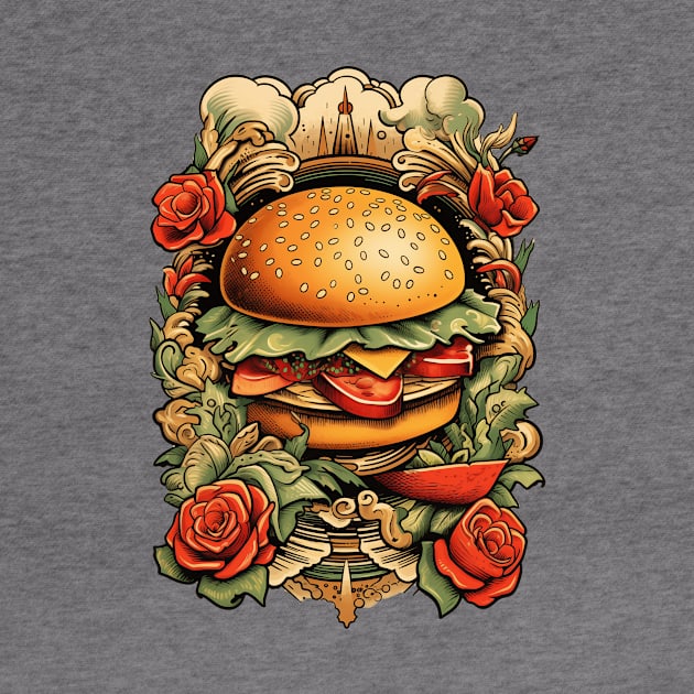 Hamburger Tattoo by JunkyDotCom